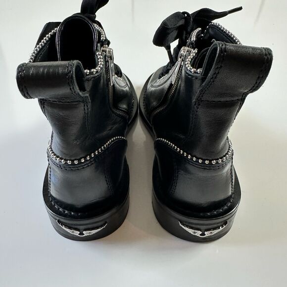 ZADIG & VOLTAIRE Laureen Roma Studs Leather Ankle Women Boot $448 New Sz 40 - Picture 5 of 9